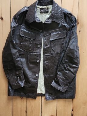 Vintage 70s California Sportswear "Californian" Leather Jacket Size 42